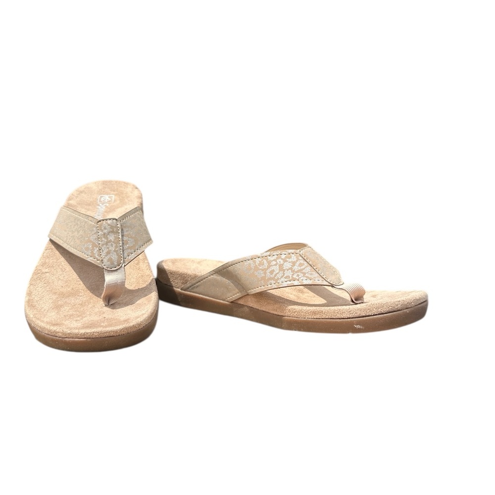 Spenco Orthotic‎ Sandals,  Comfort Cheetah Tan Women's Size 11